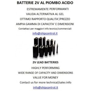 BATTERIE 2V AL PIOMBO LIQUIDO VRP