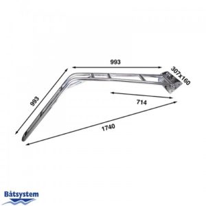 Davit KIT 42 mm diametro poppa tonda